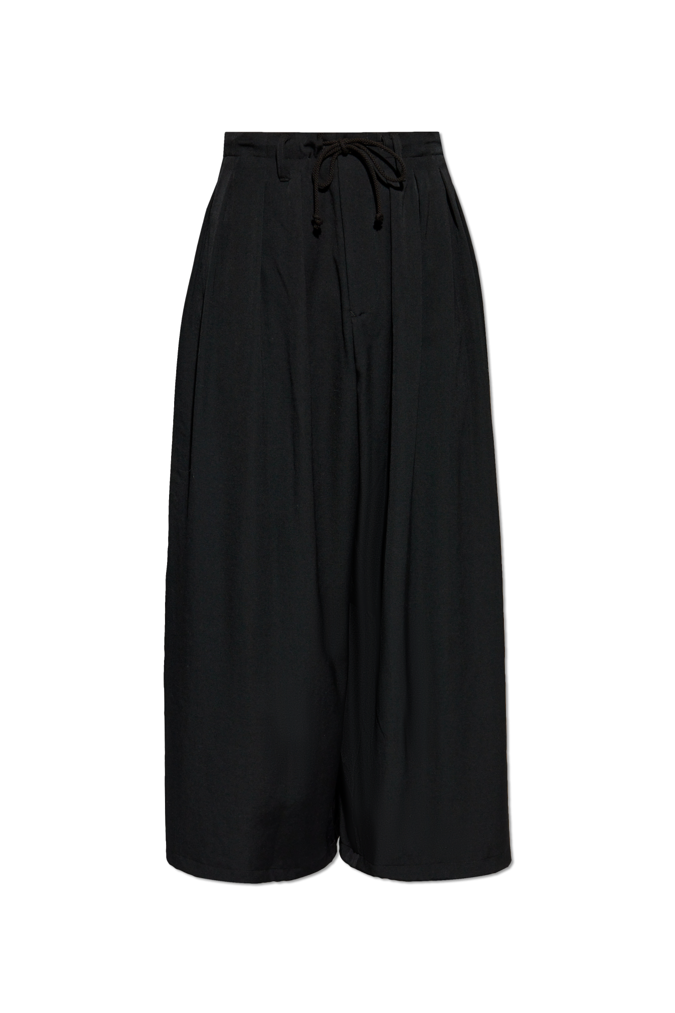 Yohji Yamamoto Cropped wide-leg Trousers | Black | FARFETCH